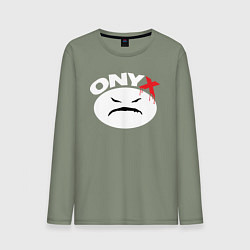 Мужской лонгслив Onyx logo white