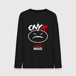 Лонгслив хлопковый мужской 100 Mad - Onyx, цвет: черный