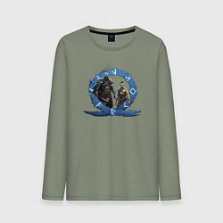 Мужской лонгслив Сын и отец GoW Ragnarok