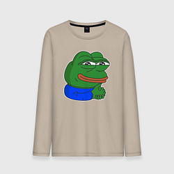 Мужской лонгслив Лягушонок Пепе хитрый