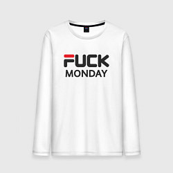 Мужской лонгслив Fuck monday, anti-brand, fila