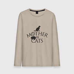 Мужской лонгслив Мать котов