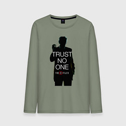 Мужской лонгслив X files - курильщик