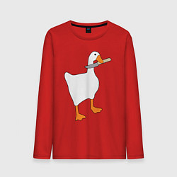 Мужской лонгслив Опасный гусь