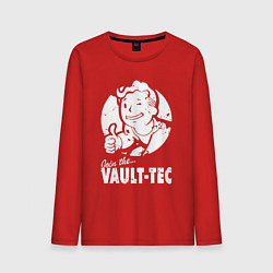 Лонгслив хлопковый мужской Vault boy - join the vault tec, цвет: красный