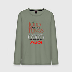Лонгслив хлопковый мужской Audi - властелин колец, цвет: авокадо