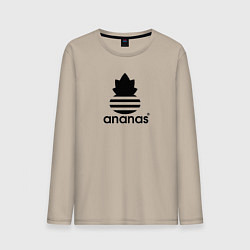 Лонгслив хлопковый мужской Ananas - Adidas, цвет: миндальный