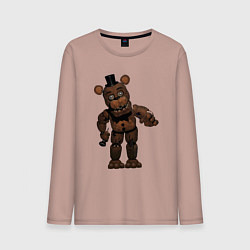 Лонгслив хлопковый мужской Фредди сломан, цвет: пыльно-розовый