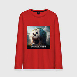 Мужской лонгслив Жуткая пещера Minecraft