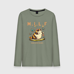 Мужской лонгслив Man I Love Felines