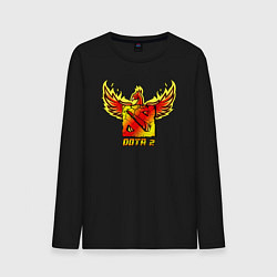 Мужской лонгслив Дота 2 - огненный феникс