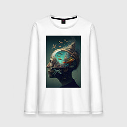 Мужской лонгслив Мысли о море