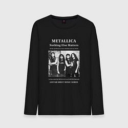 Лонгслив хлопковый мужской Metallica Nothing Else Matters, цвет: черный
