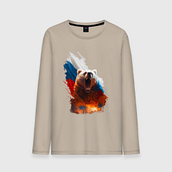 Мужской лонгслив Злой русский медведь