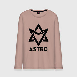 Мужской лонгслив Astro black logo