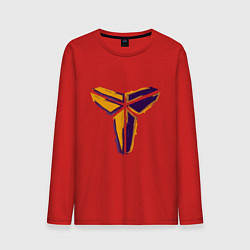 Лонгслив хлопковый мужской Kobe logo, цвет: красный