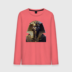 Лонгслив хлопковый мужской Египетский фараон, цвет: коралловый