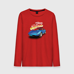 Мужской лонгслив Маслкар Chevrolet Corvette Stingray