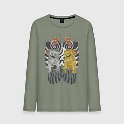 Мужской лонгслив Львиная защита