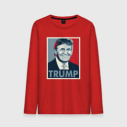 Лонгслив хлопковый мужской Trump, цвет: красный