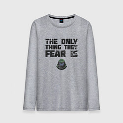 Мужской лонгслив The only thing they fear is you doom slayer