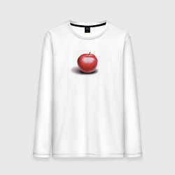 Лонгслив хлопковый мужской Красное яблоко, цвет: белый