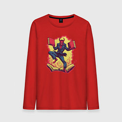 Мужской лонгслив Злодей танцует с книгами