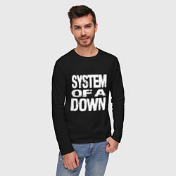 Лонгслив хлопковый мужской SoD - System of a Down, цвет: черный — фото 2