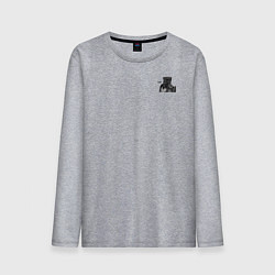 Лонгслив хлопковый мужской Завоеватель задумался, цвет: меланж