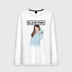 Лонгслив хлопковый мужской Jisoo Blackpink winter, цвет: белый