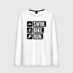Мужской лонгслив Swim bike run