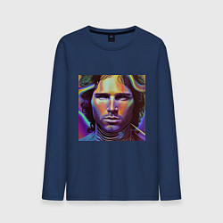 Мужской лонгслив Jim Morrison neon portrait art