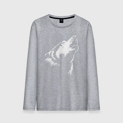 Мужской лонгслив Волк воет