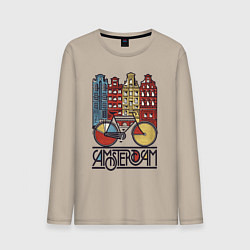 Мужской лонгслив Amsterdam bike