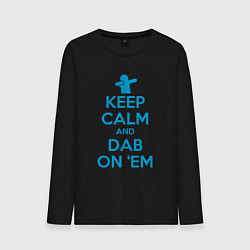 Мужской лонгслив Keep calm and dab