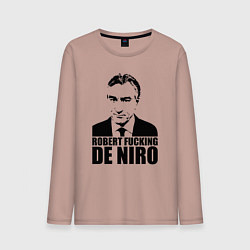 Лонгслив хлопковый мужской Robert De Niro, цвет: пыльно-розовый