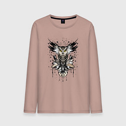 Мужской лонгслив Сова викинга