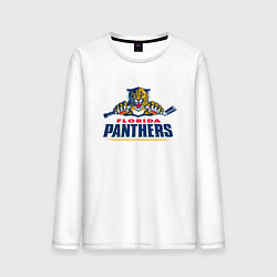 Лонгслив хлопковый мужской Florida panthers - hockey team, цвет: белый