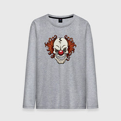 Мужской лонгслив Clown skull