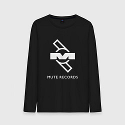 Лонгслив хлопковый мужской Depeche Mode Mute Records Logo, цвет: черный