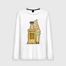 Мужской лонгслив Текила с лаймом