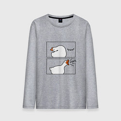 Мужской лонгслив Орущий гусь