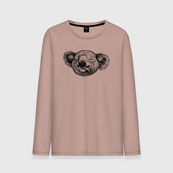 Мужской лонгслив Коала голова