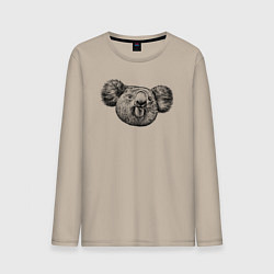 Мужской лонгслив Коала морда