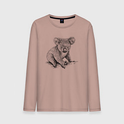 Мужской лонгслив Коала сидит