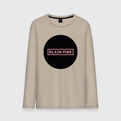 Мужской лонгслив Black pink - logotype - group - South Korea