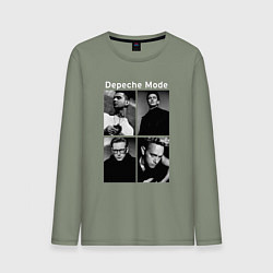 Лонгслив хлопковый мужской Depeche Mode Violator 2, цвет: авокадо