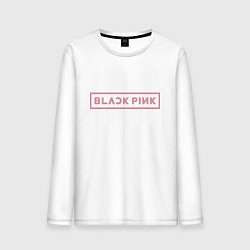 Лонгслив хлопковый мужской Black pink - logotype - South Korea, цвет: белый