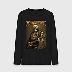 Мужской лонгслив Megadeth - skeleton - heavy metal