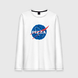 Лонгслив хлопковый мужской Pizza x NASA, цвет: белый